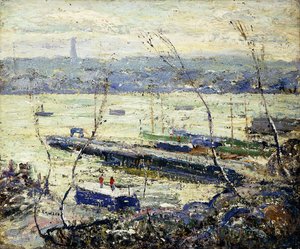 Nad rzeką Hudson autorstwa Ernest Lawson