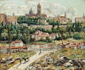 Segowia, Hiszpania, ok. 1916 (olej na płótnie) autorstwa Ernest Lawson