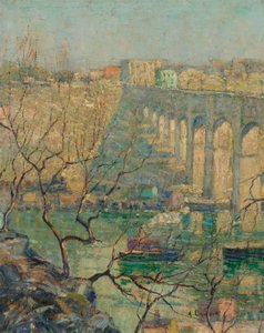 Widok na most autorstwa Ernest Lawson