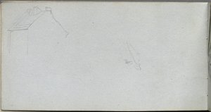 Szkicownik, strona 54: Studium architektury. autorstwa Jean Louis Ernest Meissonier