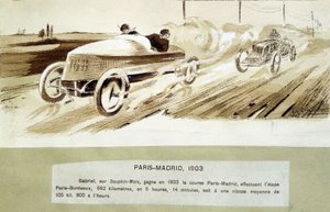 Wyścig Paryż-Madryt autorstwa Ernest Montaut