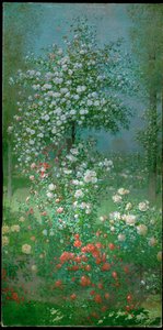 Róże, panel dekoracyjny autorstwa Ernest Quost