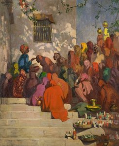Ganges (lub Hindusi i Pandit), c.1922 (olej na płótnie)