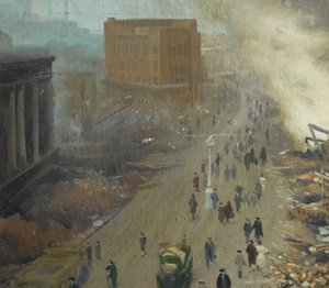 Nowy porządek w Europie, zbombardowany Coventry listopad 1940, 1940 autorstwa Ernest Townsend