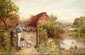 Przyprowadzenie owiec do domu