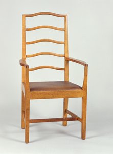 Fotel, projekt 1903, wykonany w warsztacie Petera Waalsa, 1923 (dąb)