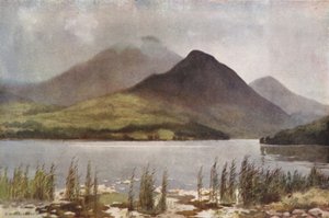 Bassenthwaite Lake i Skiddaw (kolor lito) autorstwa Ernest William Haslehust