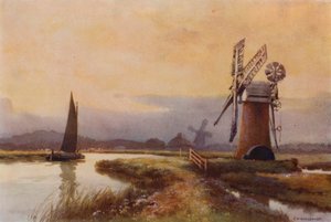 Młyny drenażowe na mrówce (kolor lito) autorstwa Ernest William Haslehust