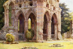 Opactwo Dryburgh: Grób Sir Waltera Scotta (kolor lito) autorstwa Ernest William Haslehust