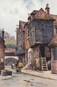 Dzielnica Rybaków, Folkestone (kolor lito) autorstwa Ernest William Haslehust