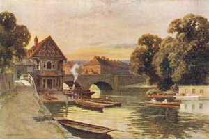 Folly Bridge, Oxford (kolor lito)