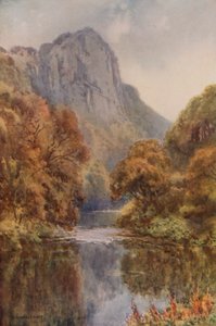 High Tor, Matlock (kolor lito) autorstwa Ernest William Haslehust