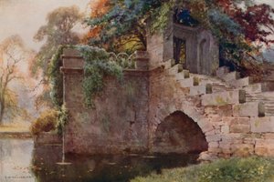 Altana Królowej Marii, Chatsworth (kolor lito) autorstwa Ernest William Haslehust
