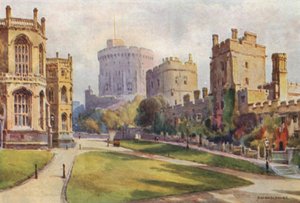 Dolny Oddział, Zamek Windsor (kolor lito) autorstwa Ernest William Haslehust