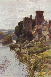 Wioska Starego Świata w Tanfield (kolor lito) autorstwa Ernest William Haslehust