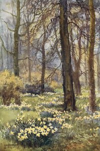 Wilderness na wiosnę (kolor lito) autorstwa Ernest William Haslehust