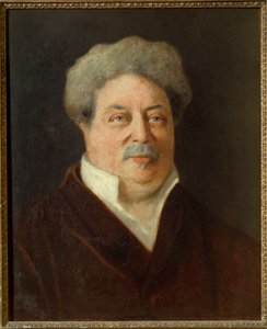 Portret Alexandre Dumas Pere (1802-1870) Obraz Ernestine Philippain (XIX wiek) 1860 Villers Cotterets. Muzeum Aleksandra Dumasa autorstwa Ernestine Philippain
