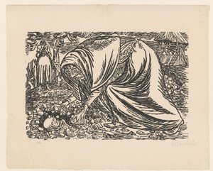 Martwe dziecko jest pochowane autorstwa Ernst Barlach (signed by artist)
