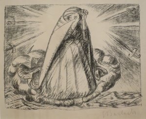 "Daj nam pokój", autor: Ernst Barlach, 1916, Muzeum Sztuki w Honolulu, 18782 autorstwa Ernst Barlach