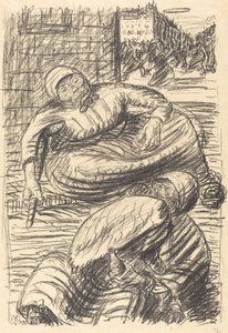 Ulica w Warszawie, wyd. 1915. autorstwa Ernst Barlach