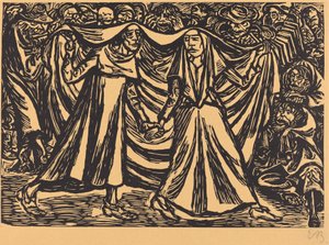 Taniec śmierci II, 1921. autorstwa Ernst Barlach