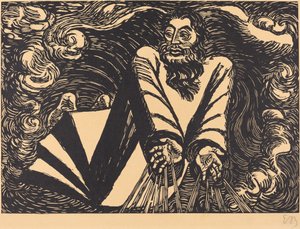 Pierwszy dzień, 1920. autorstwa Ernst Barlach