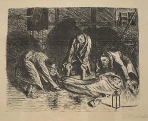 "Biedny kuzyn", autor: Ernst Barlach, ok. 1917, Muzeum Sztuki w Honolulu, 13150 autorstwa Ernst Barlach