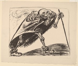 Wędrująca śmierć autorstwa Ernst Barlach