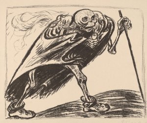 Wędrująca śmierć, 1923. autorstwa Ernst Barlach
