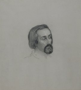 Portret poety Heinricha Heinego 1797-1856, 1851 autorstwa Ernst Benedikt Kietz