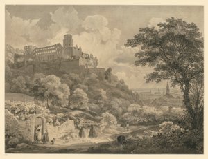 Heidelberg. Widok na zamek autorstwa Ernst Fries