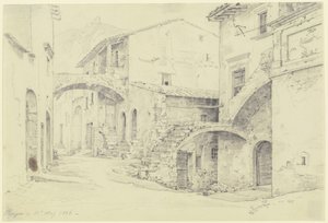 Ulica w Terni-Papigno autorstwa Ernst Fries