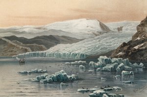 Lodowiec Tyndall, północno-zachodnia Grenlandia autorstwa Ernst Heyn