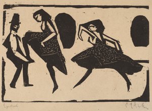 Taniec akrobatyczny, 1911. autorstwa Ernst Ludwig Kirchner