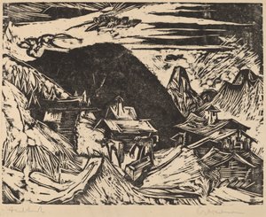 Pastwisko alpejskie, 1918. autorstwa Ernst Ludwig Kirchner