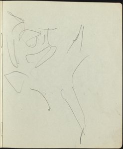 Strona tancerzy i performerów ze szkicownika, c. 1911. autorstwa Ernst Ludwig Kirchner