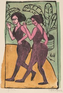Angielscy tancerze stepowi, 1911. autorstwa Ernst Ludwig Kirchner