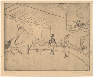 Hipodrom, 1910. autorstwa Ernst Ludwig Kirchner