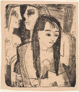 Portret dziewczynki, 1921. autorstwa Ernst Ludwig Kirchner