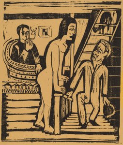 Wizyta, 1923. autorstwa Ernst Ludwig Kirchner