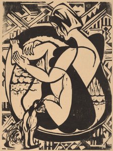 Kobieta w wannie, 1936. autorstwa Ernst Ludwig Kirchner