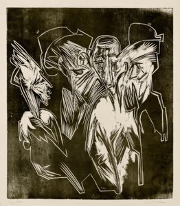 Absalom i jego doradcy autorstwa Ernst Ludwig Kirchner