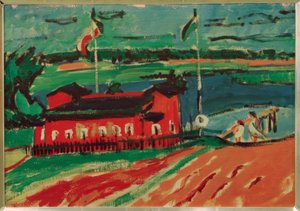 Kąpielisko w pobliżu Drezna autorstwa Ernst Ludwig Kirchner