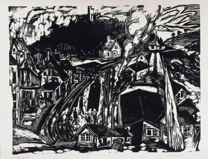Stacja Königstein im Taunus autorstwa Ernst Ludwig Kirchner