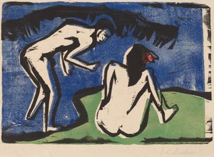 Para kąpielowa autorstwa Ernst Ludwig Kirchner