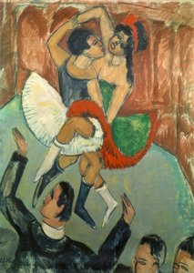 Czarne kobiety tańczą autorstwa Ernst Ludwig Kirchner