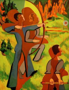Łucznicy autorstwa Ernst Ludwig Kirchner