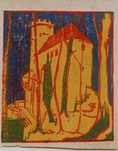 Zamek Rabenstein autorstwa Ernst Ludwig Kirchner