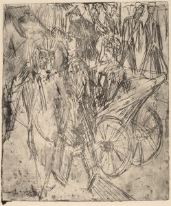Para przed powozem autorstwa Ernst Ludwig Kirchner