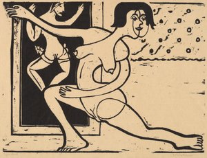 Ćwiczenie tancerza autorstwa Ernst Ludwig Kirchner